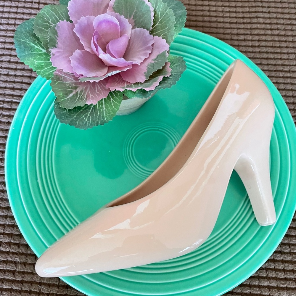 Vintage Ceramic Women's High Heel Pump - Picture 2 of 12